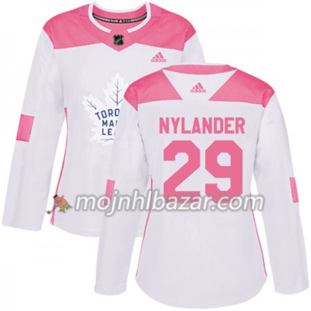 Dresovi Toronto Maple Leafs William Nylander 29 Adidas 2017-2018 Bijela Narančasta Fashion Authentic - Ženska